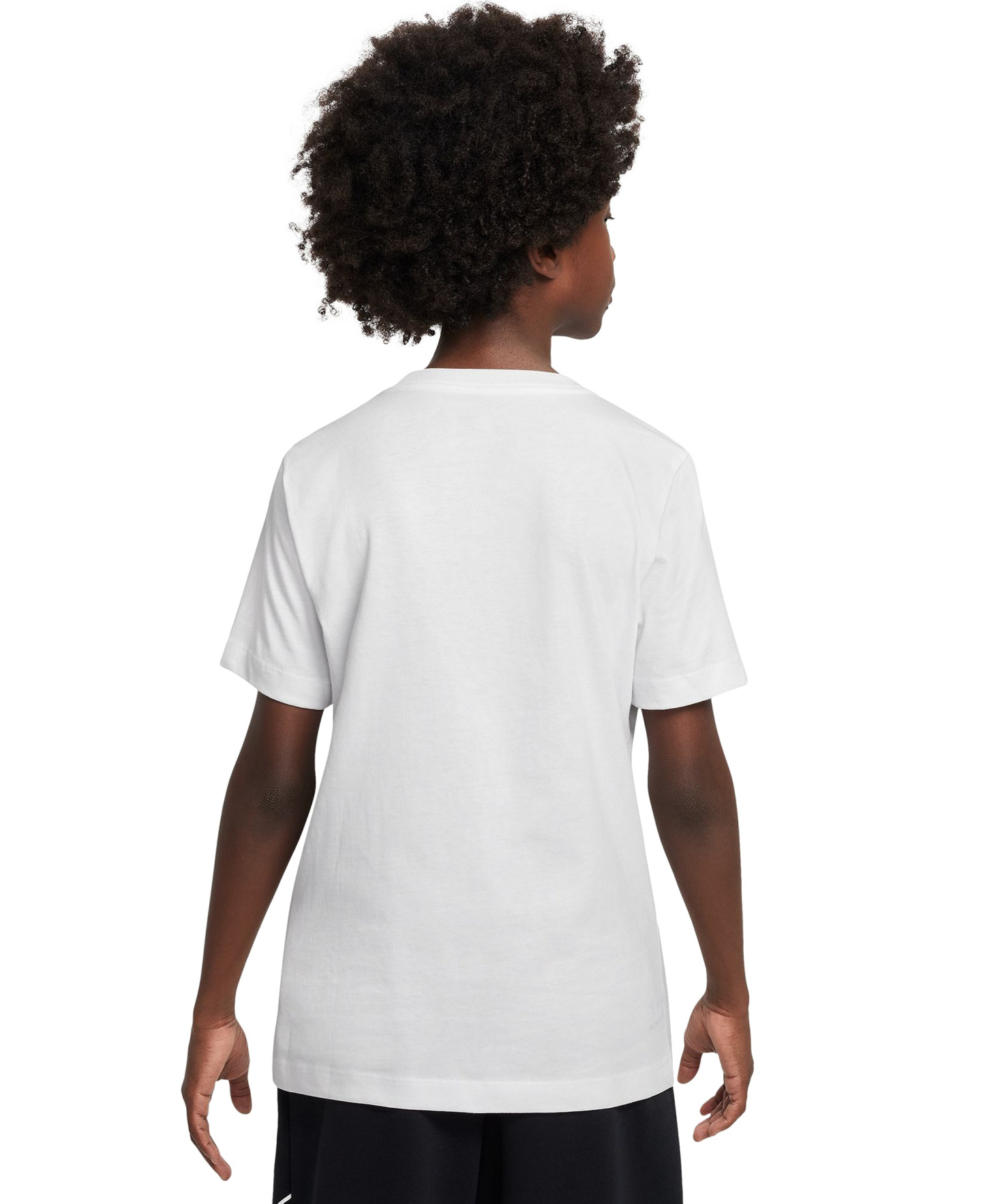 Nike Boys' and Girls' 6-20 Sportswear Embroidered Logo Graphic T-Shirt - White