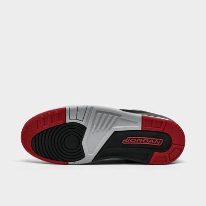 Men's Jordan Spizike Low Casual Shoes - Black/Wolf Grey/White/Gym Red - view 6