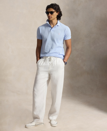 Polo Ralph Lauren Men's Classic-Fit Mesh Polo Shirt - Pebble Blue/C3115