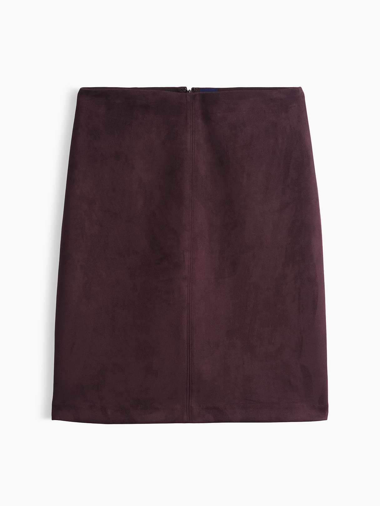 Vegan Suede Pencil Skirt - Terra brown