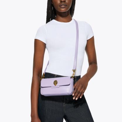 Kurt Geiger London Mini Leather Oxford Bag - Purple - view 7