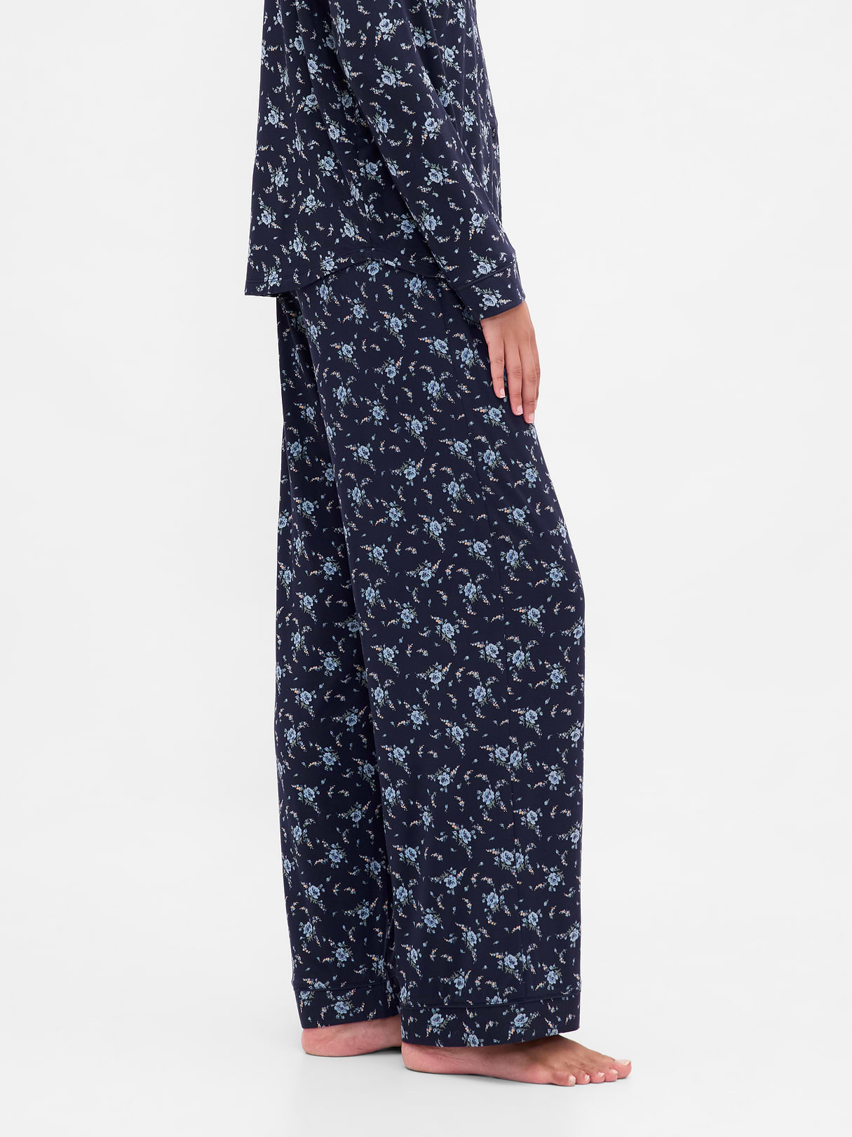 SoftMade Modal PJ Pants - Navy blue floral