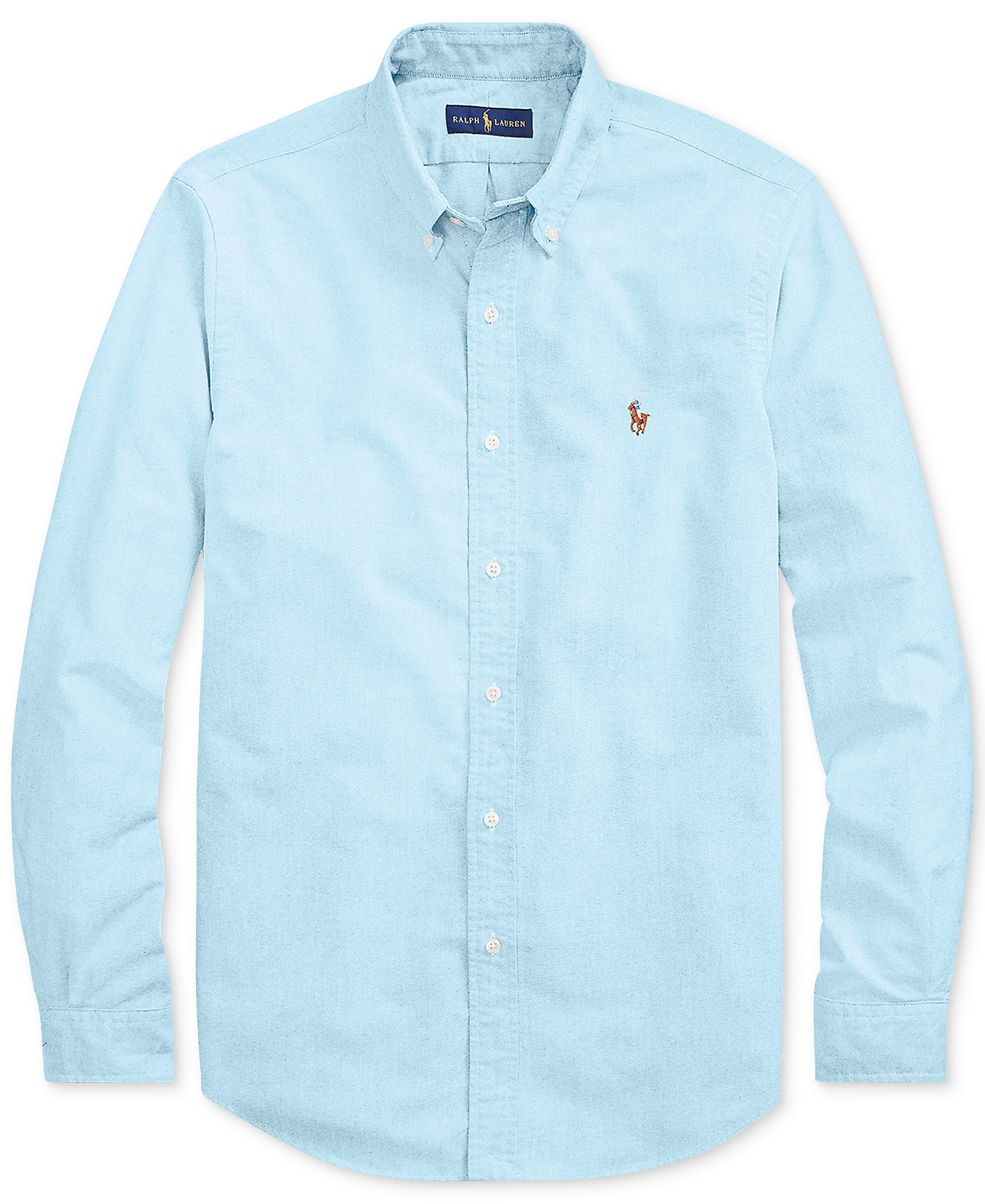 Polo Ralph Lauren Men's Classic-Fit Plaid Brushed Oxford Shirt - Aegean Blue
