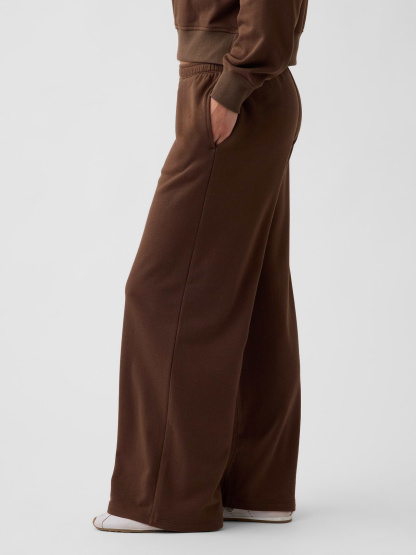 Mid Rise VintageSoft Terry Loose Sweatpants - Brown