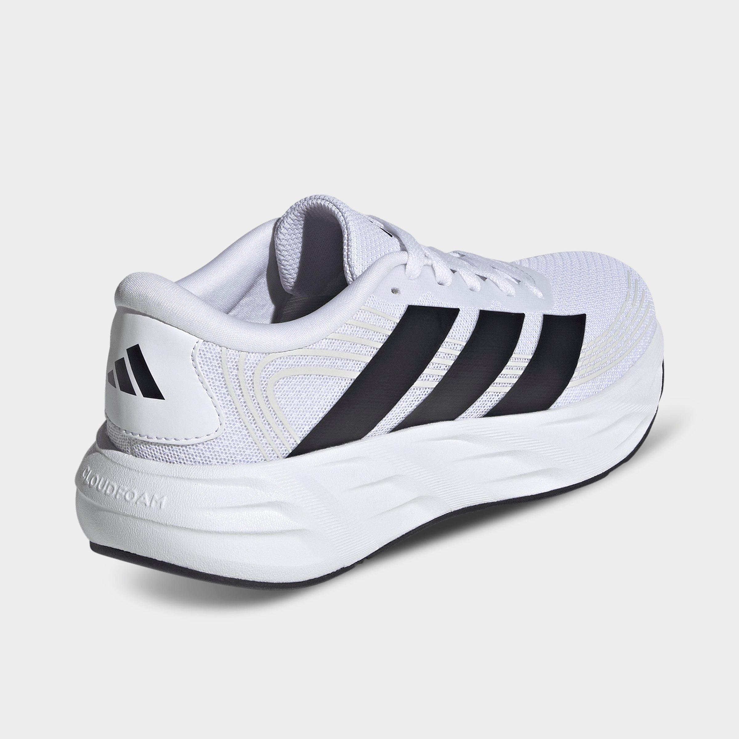 Big Kids' adidas Galaxy 8 Running Shoes - Cloud White/Core Black/Dash Grey - Back view
