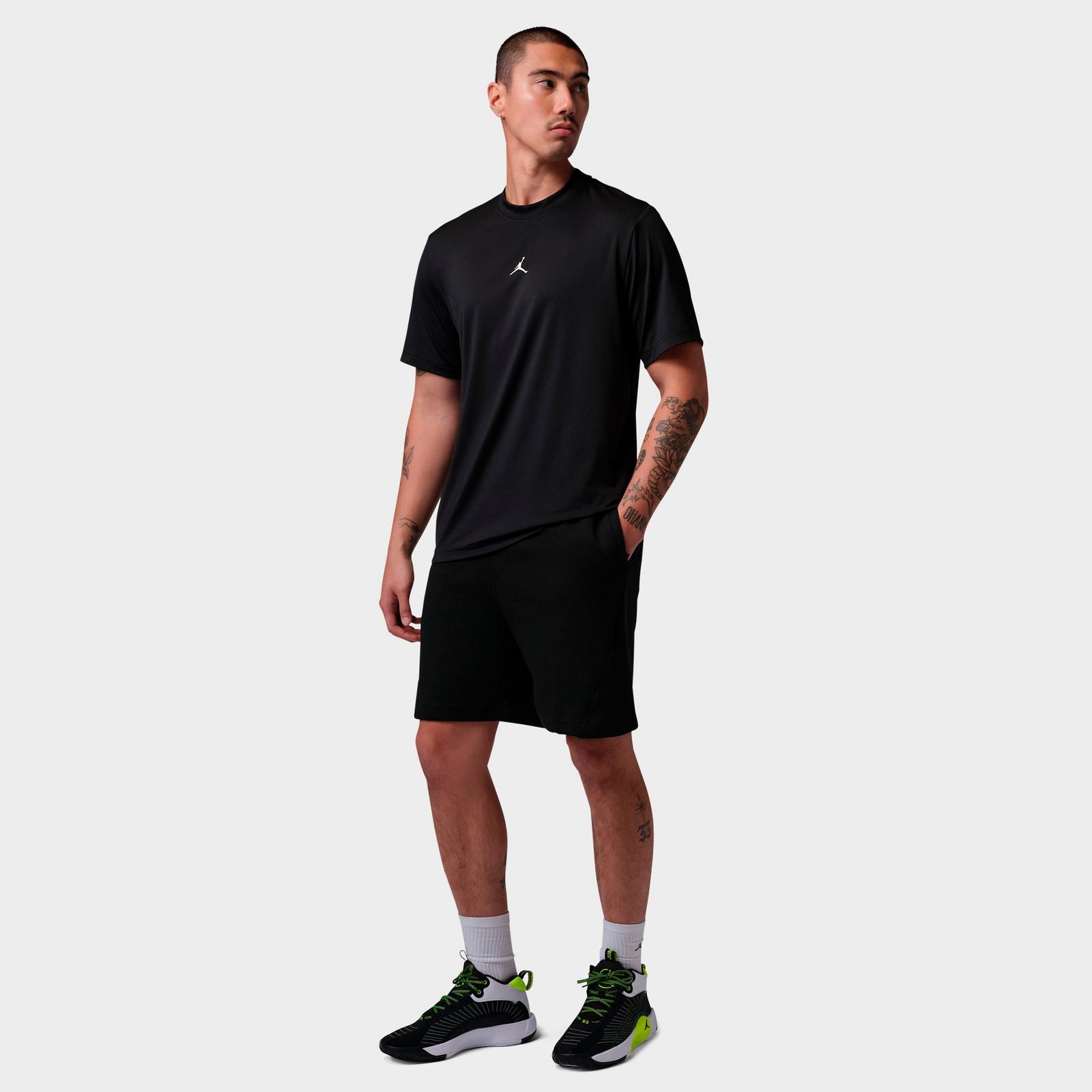 Men's Jordan Sport Hoop Fleece Shorts - Black/Clear - view 2