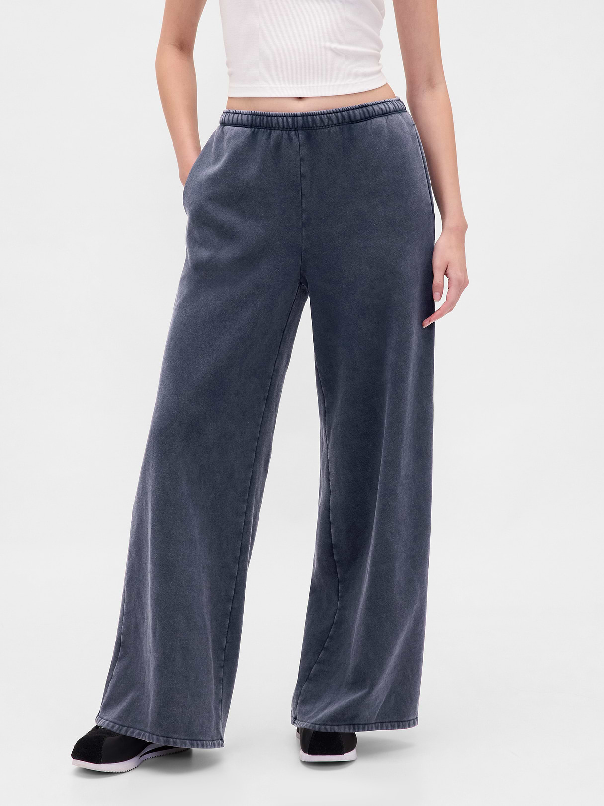 VintageSoft Baggy Sweatpants - Tapestry navy blue wash