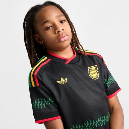 Big Kids' adidas x Bob Marley Jamaica 26 Away Replica Soccer Jersey - Black - view 5