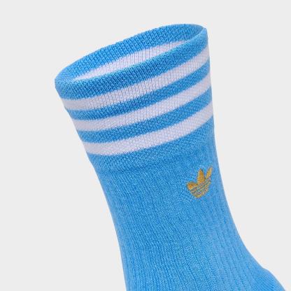 adidas Originals U Argentina Roller Crew Socks (3-Pack) - Blue Burst/White/Blue - view 5
