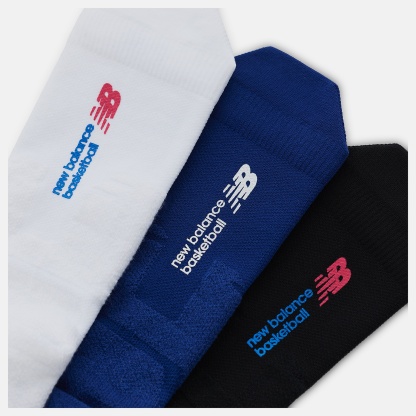 New Balance Basketball Crew Socks 1 Pair, AC5723IWT