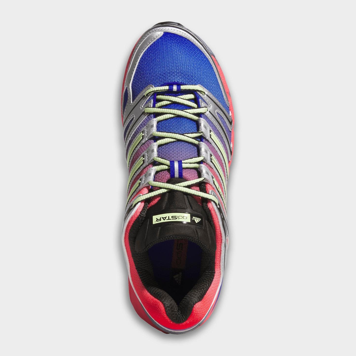 Men's adidas Adistar Control 5 Casual Shoes - Part 1 - Silver Metallic/Frozen Lemon/Lucid Blue - Top view