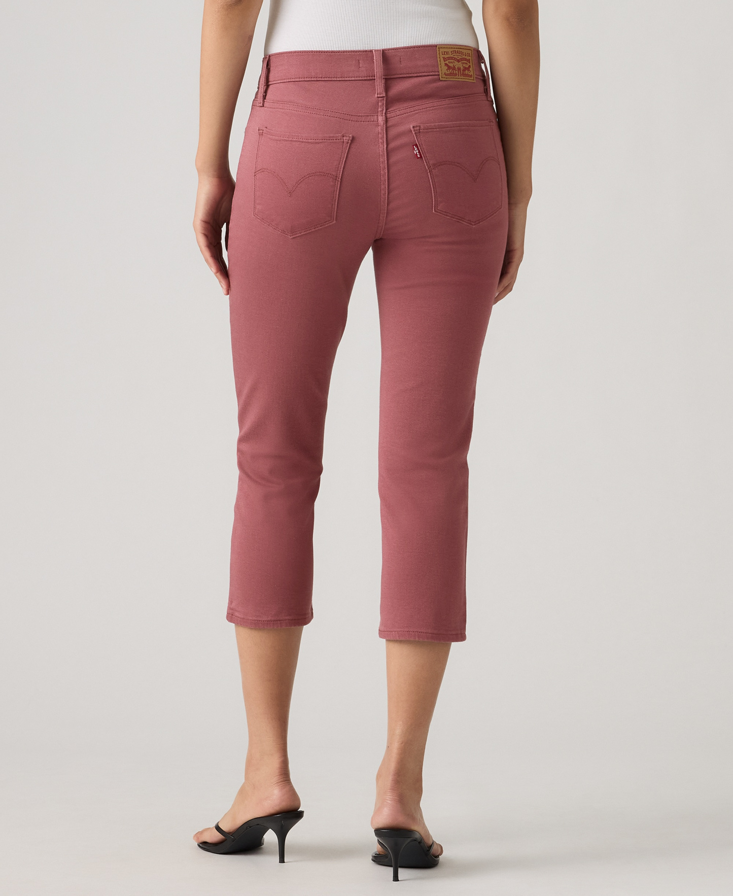 Levi's 311 Shaping Skinny Mid Rise Capri Jeans - Crushed Berry