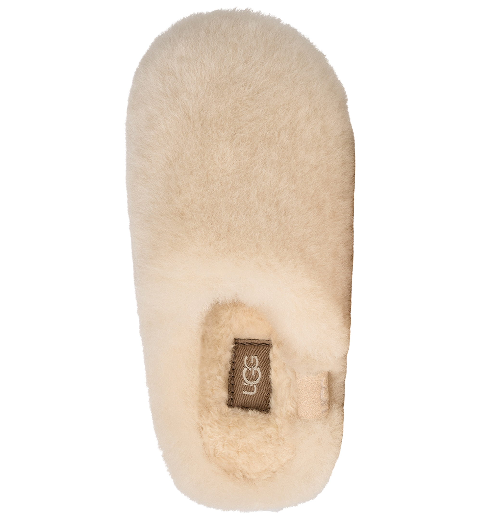 UGG® Kids Classic Fluffed Slip-On Slippers - Natural