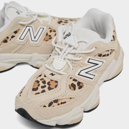 Girls' Toddler New Balance 9060 Casual Shoes - Beige Leopard - view 3