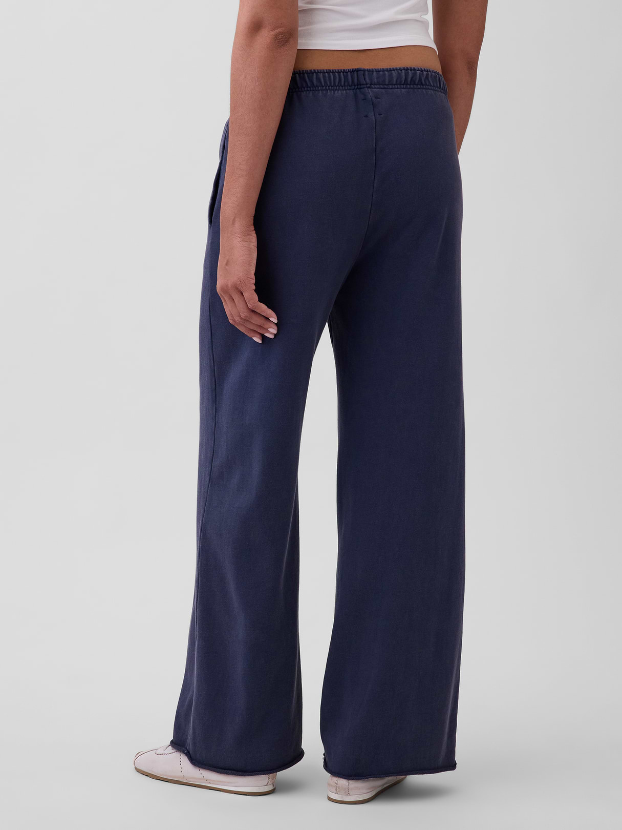 Mid Rise VintageSoft Terry Loose Sweatpants - Tapestry navy blue wash
