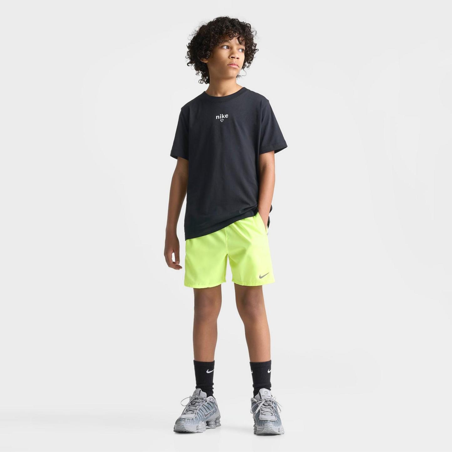 Big Kids' Nike Miler Dri-FIT Training Shorts - Volt