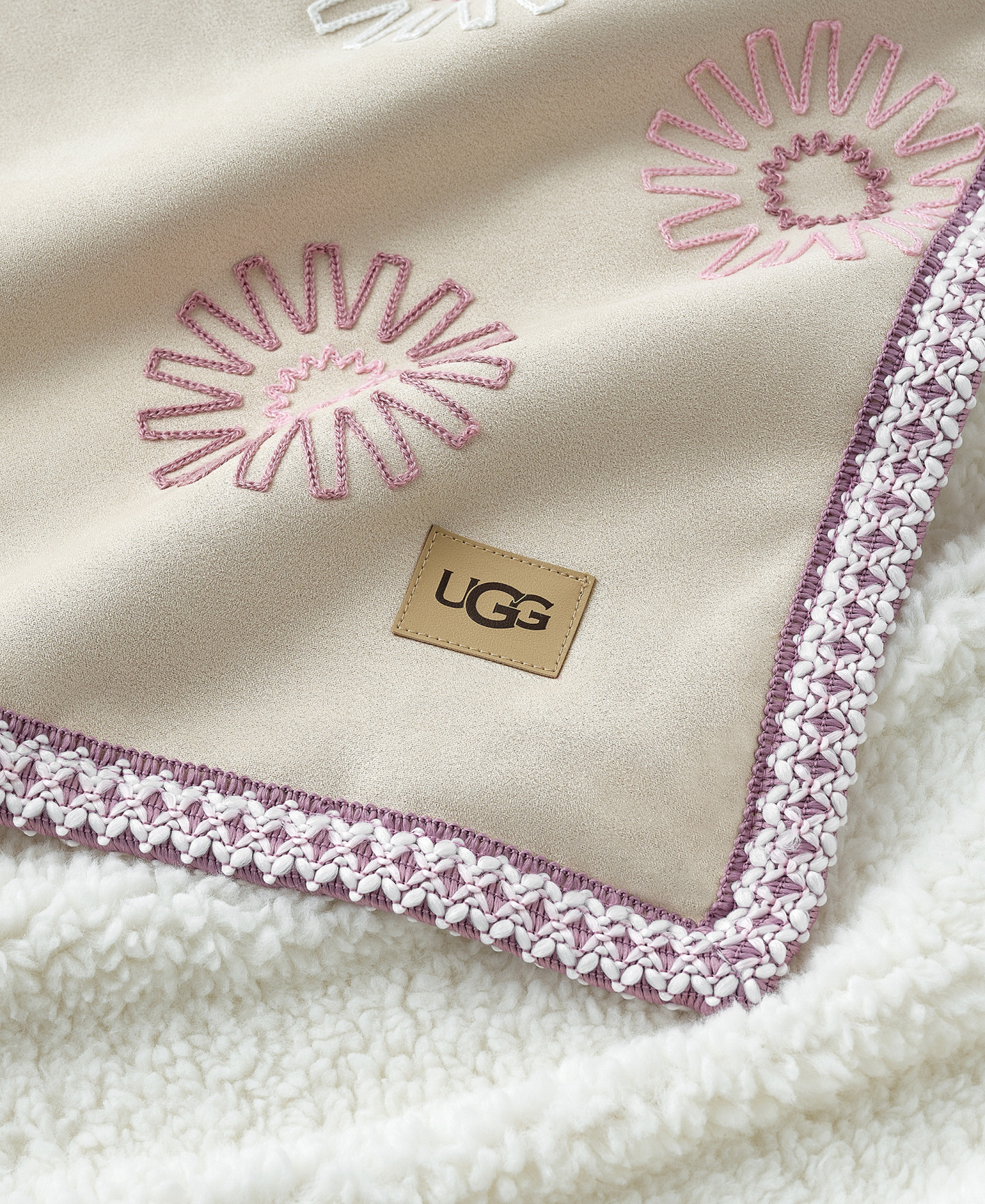 Kirkwood UGG Braid Throw, 50" x 70" - Cream