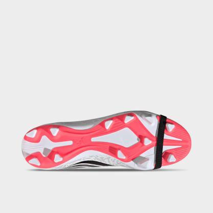 Men's adidas Predator Club Fold-Over Tongue Firm Ground/Multi Ground Soccer Cleats - Cloud White/Solar Turbo/Core Black (IH2117-100) - Bottom view