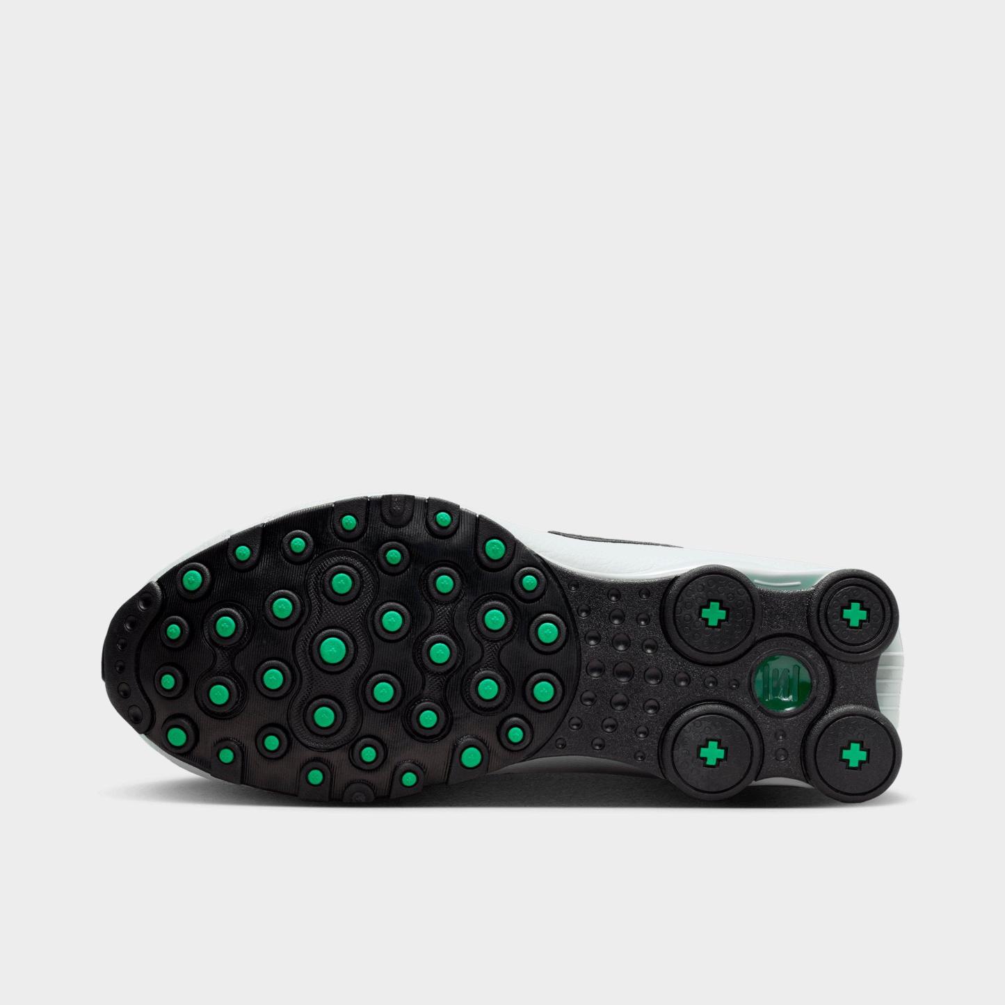 Men's Nithtke Shox NZ Casual Shoes - Grey Fog/Stadium Green/Fir/Black - Bottom view