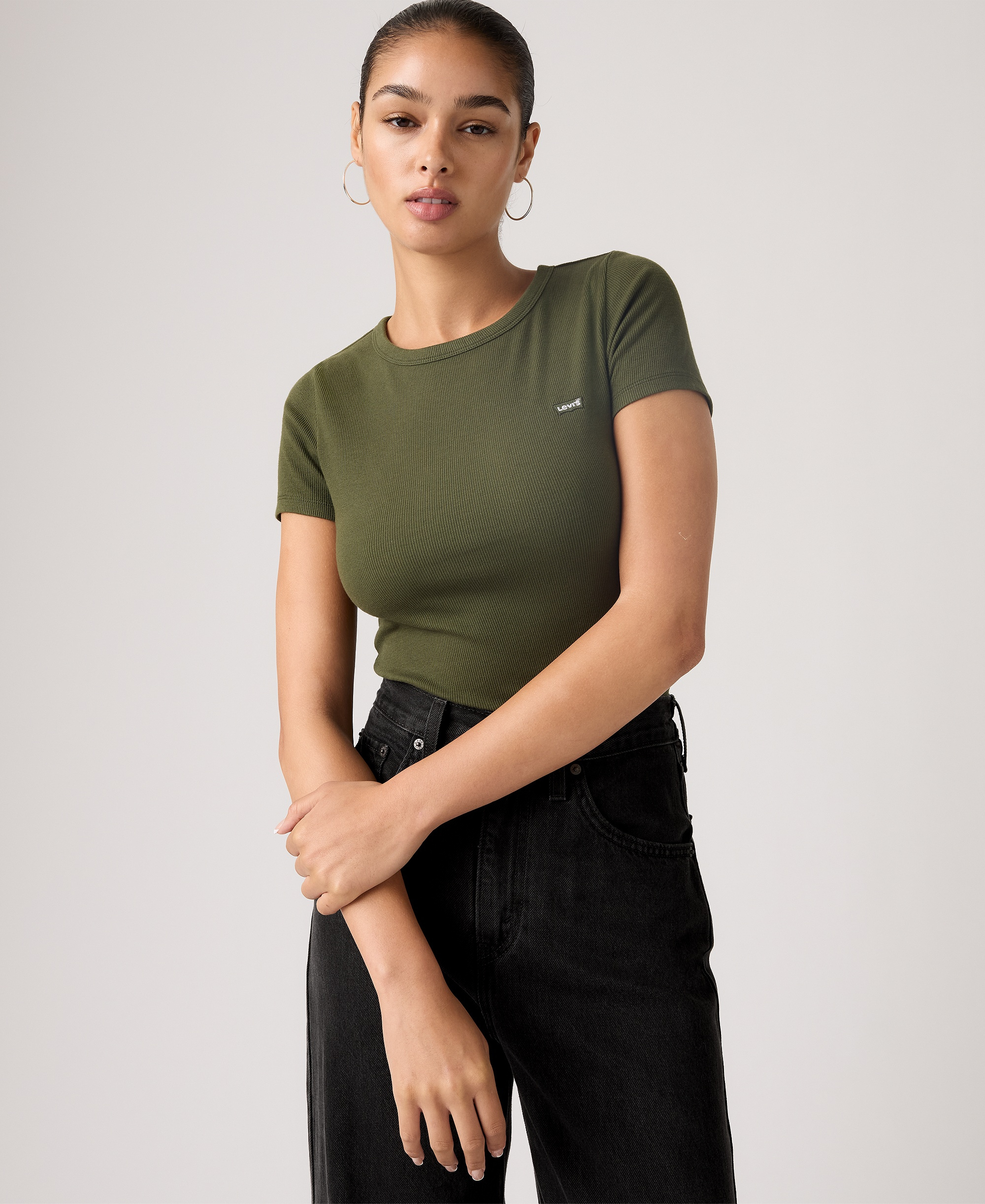 Levi's Women's Hayes Slim-Fit Short-Sleeve Crewneck T-Shirt - Deep Depth