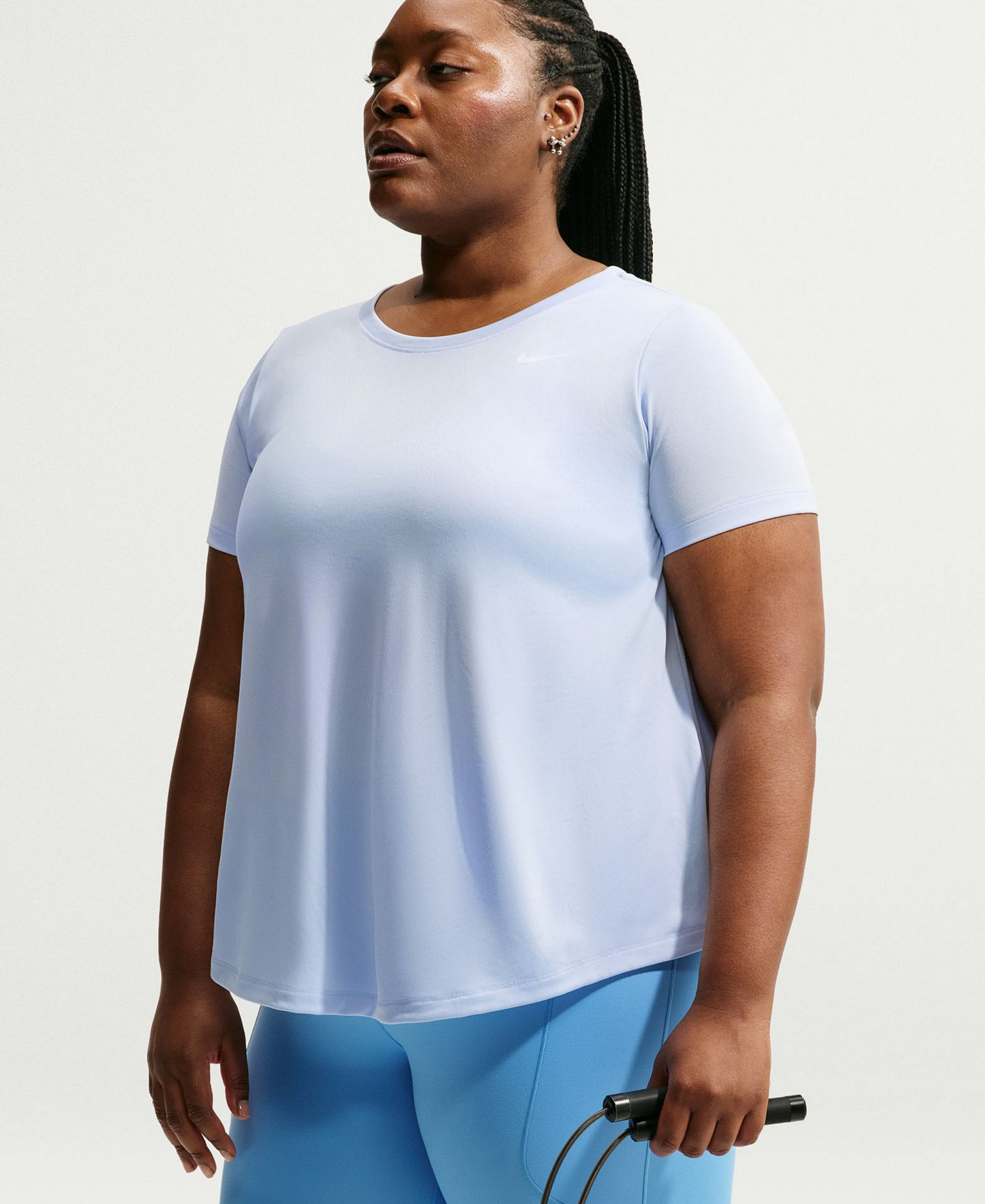Nike Women's Dri-FIT T-Shirt - Hydrogen Blue/white