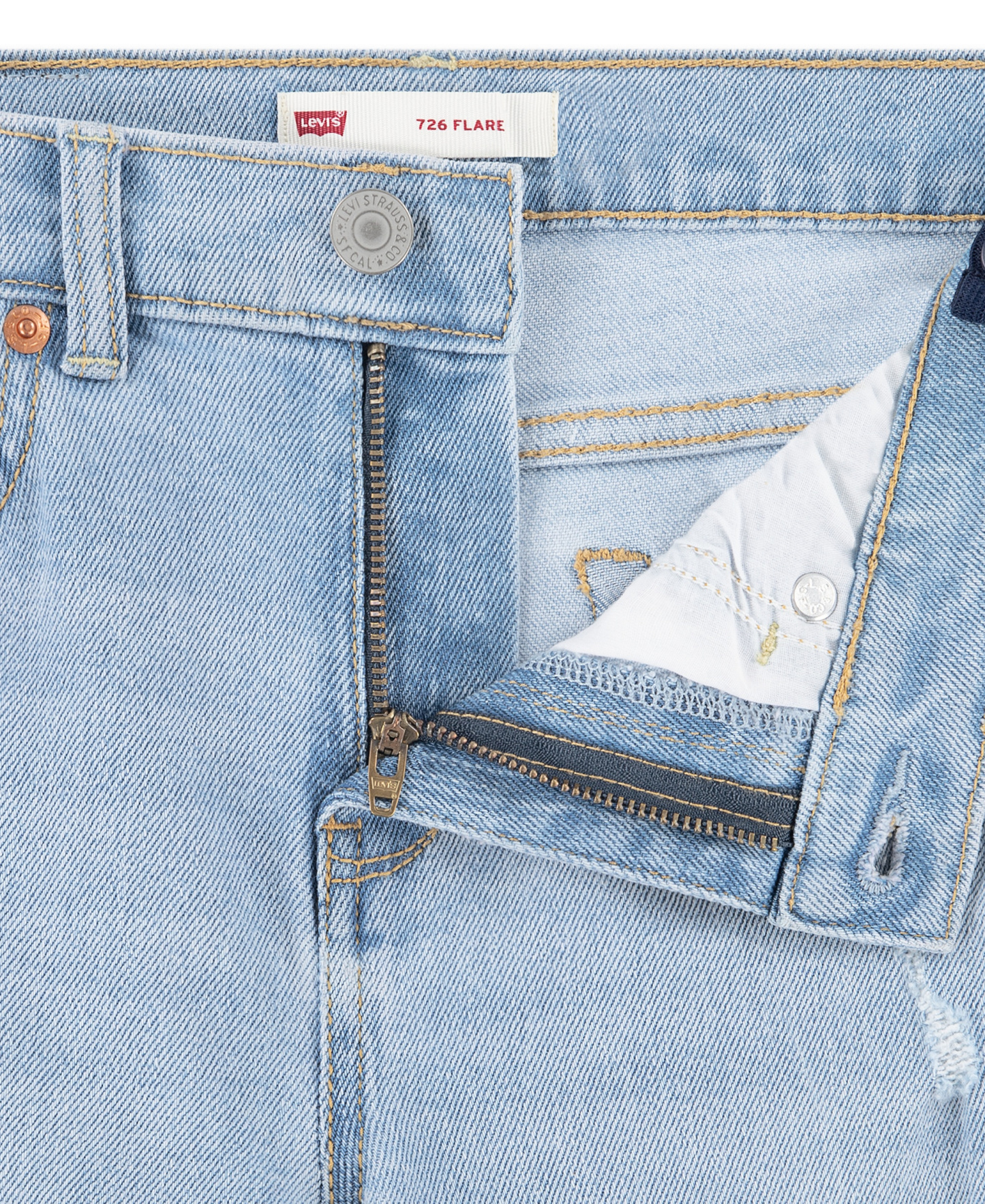 Levi's Girls' 7-16 Stitch Detail Flare Jeans - Marin Babe