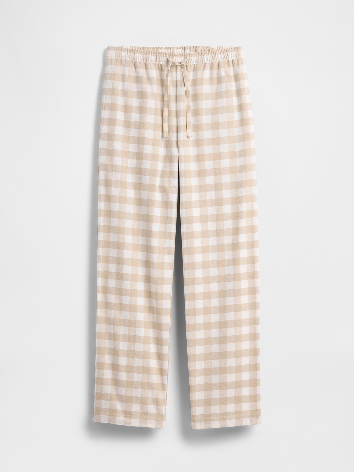 Adult Softest Flannel PJ Pants - Beige gingham