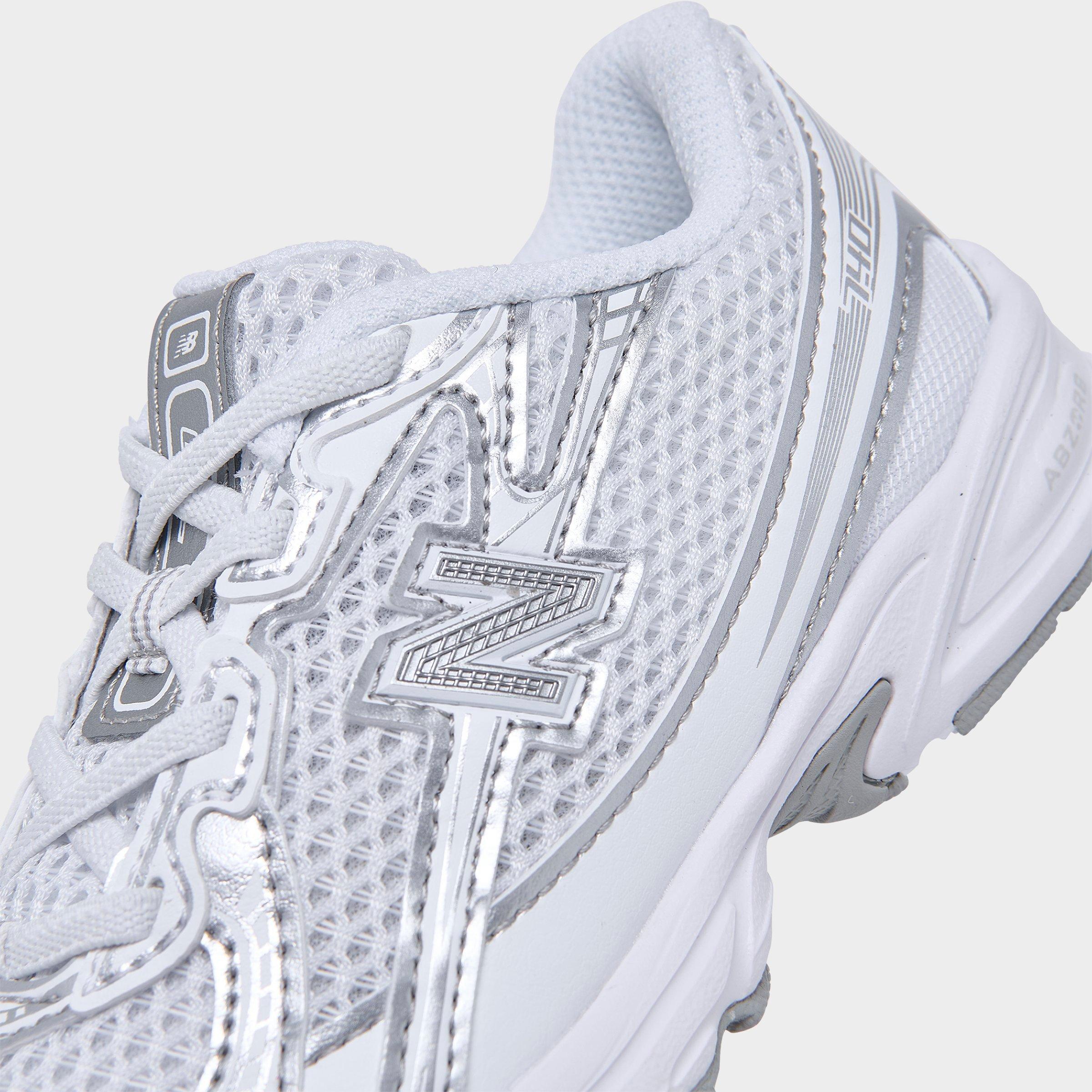 Kids' Toddler New Balance 740 Stretch Lace Casual Shoes - White/Metallic Silver - view 3