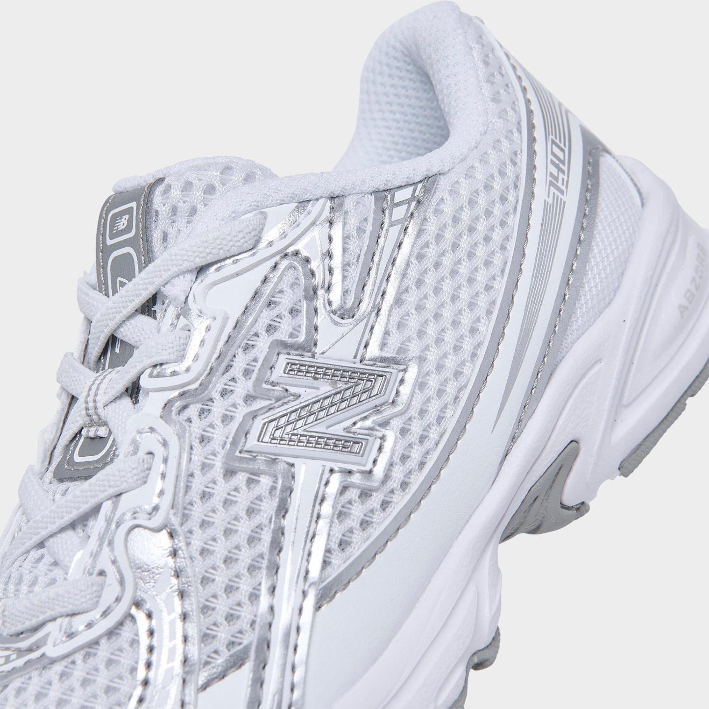 Kids' Toddler New Balance 740 Stretch Lace Casual Shoes - White/Metallic Silver - view 3