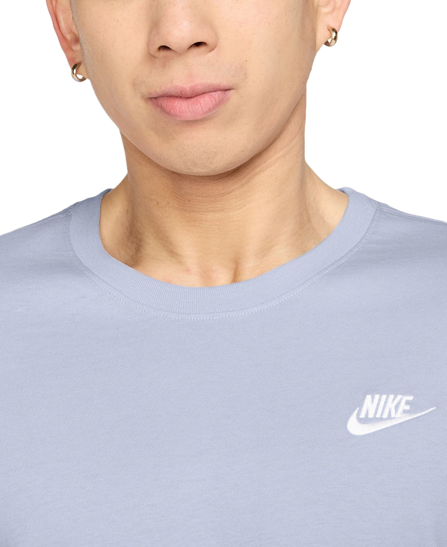 Nike Men's Sportswear Club Crewneck T-Shirt - Light Smoke Gray