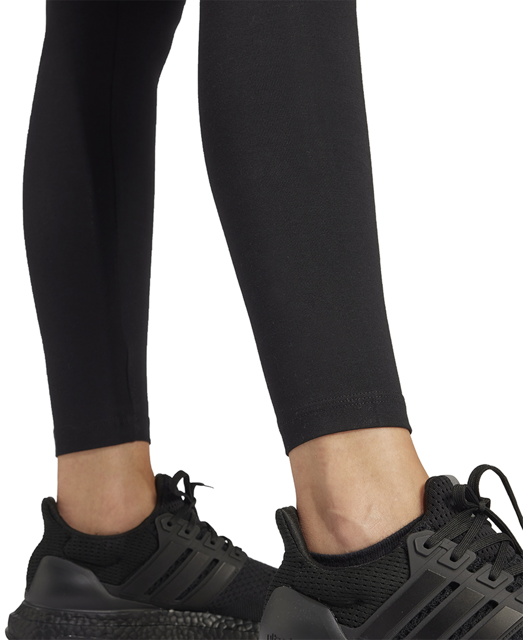 adidas Women's Hip-Logo Full-Length Athletic Tights - Black/whit