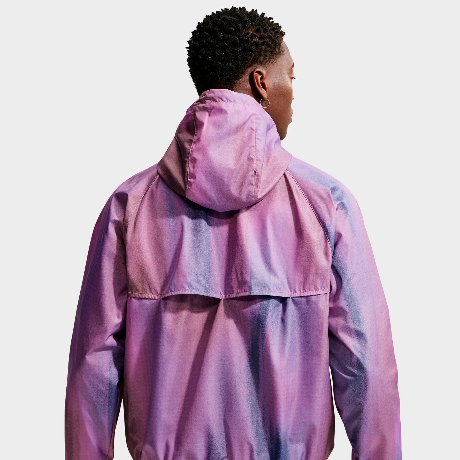Men's Nike Windrunner Sunset Lined Jacket - Light Magenta/White