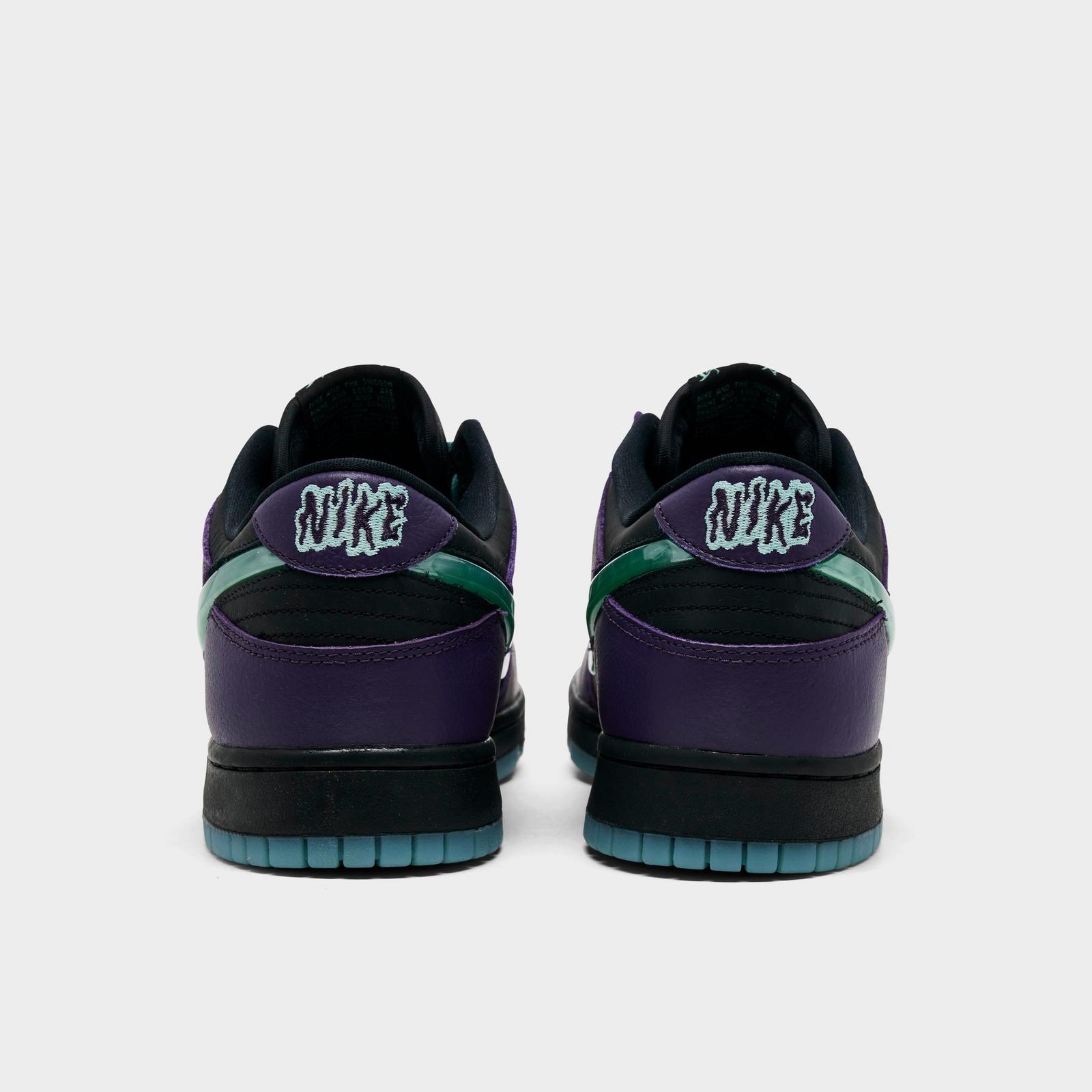 Men's Nike Dunk Low Retro Limited Casual Shoes - Black/Grand Purple/Artisan Teal