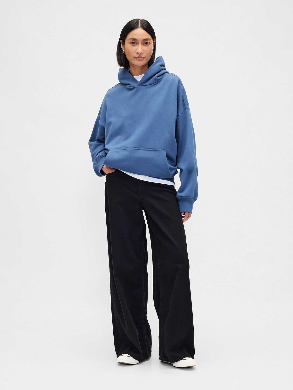 Adult Heavyweight Oversized Hoodie - soft corn flower