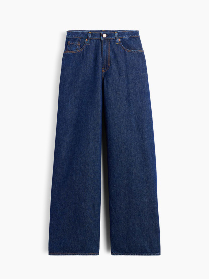 Low Slung Extra Baggy Jeans - Dark rinse