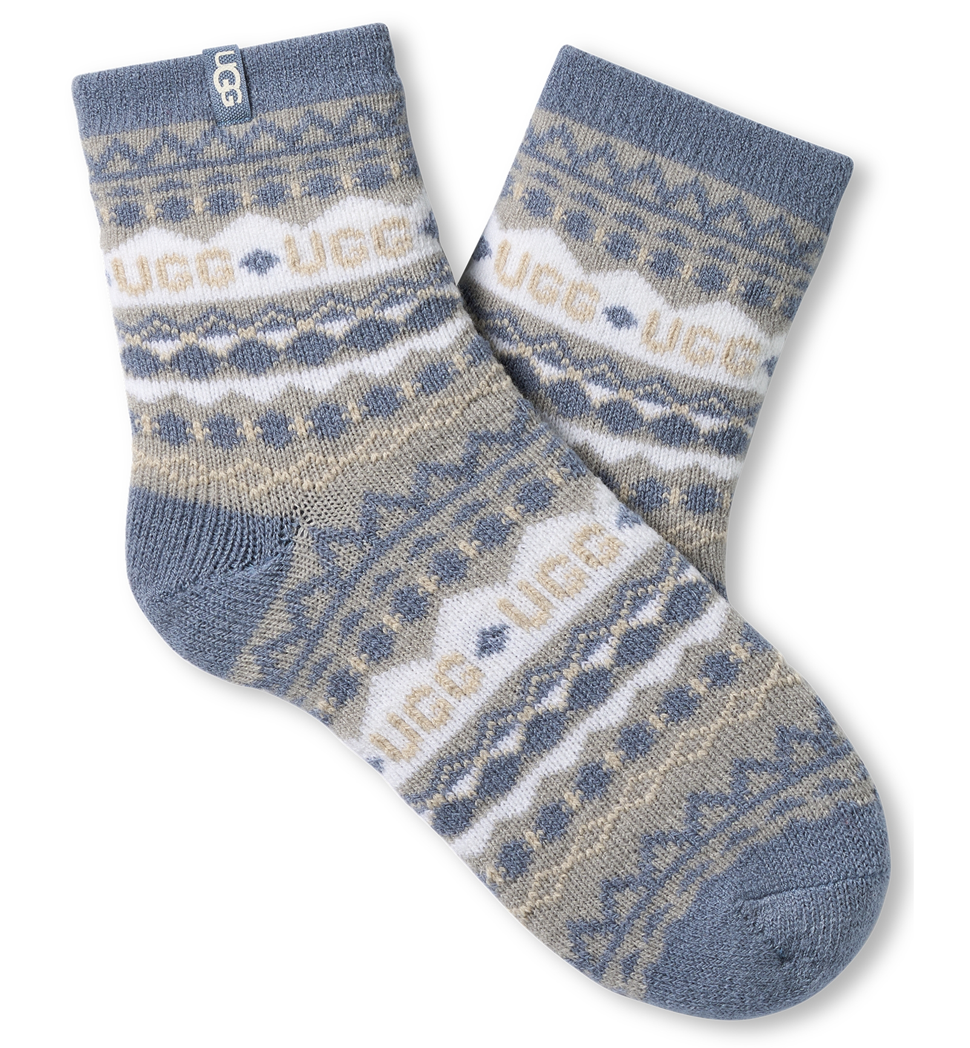 UGG Women's Cressida Cozy Novelty Quarter Socks - Grey Heather Multi
