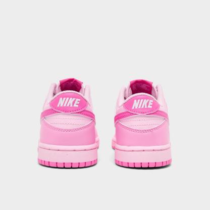 Girls' Little Kids' Nike Dunk Low Casual Shoes - Pink Rise/Playful Pink/Pink Foam/White