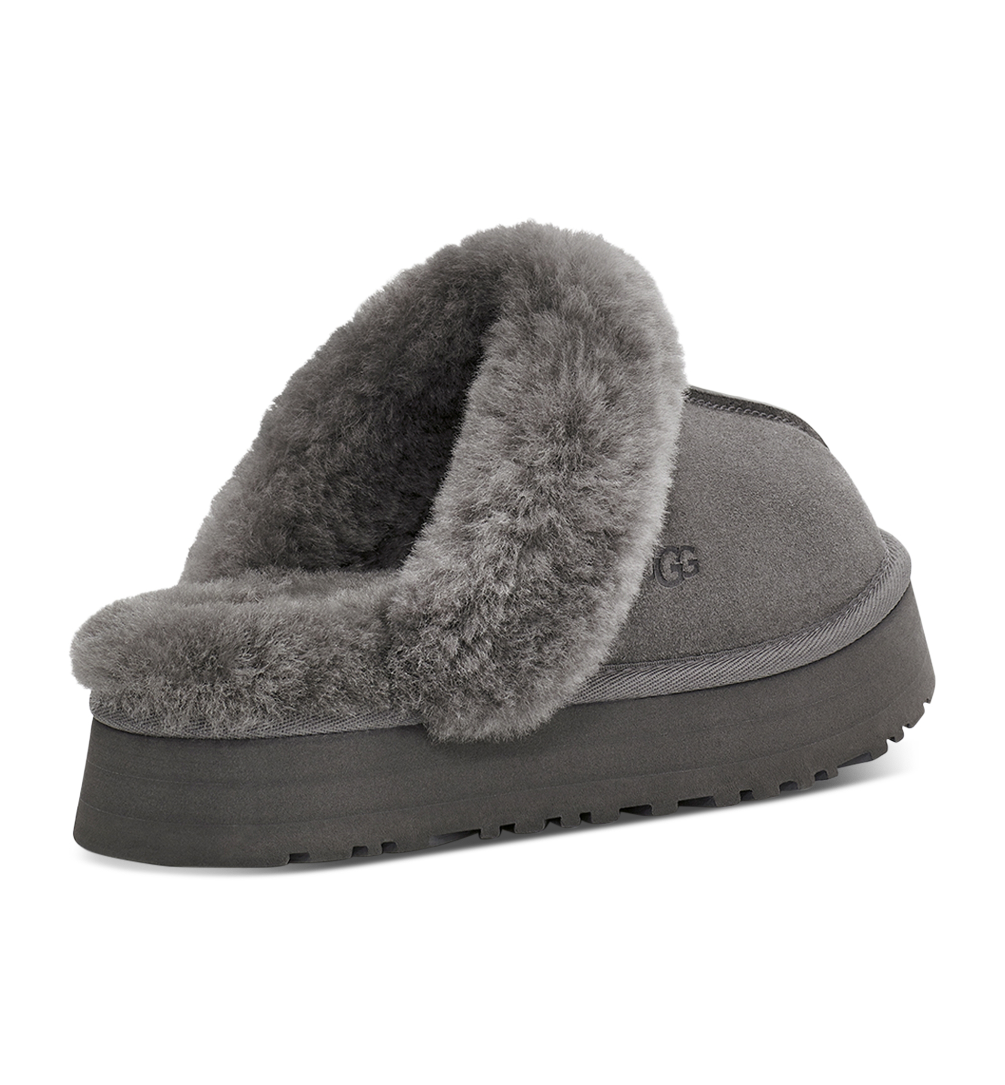 UGG® Women's Disquette Slip-On Clog Slippers - Charcoal