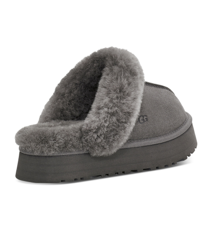 UGG® Women's Disquette Slip-On Clog Slippers - Charcoal
