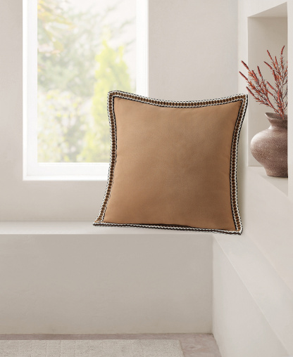 Kirkwood UGG Braid Decorative Pillow, 20" x 20" - Chai Spice