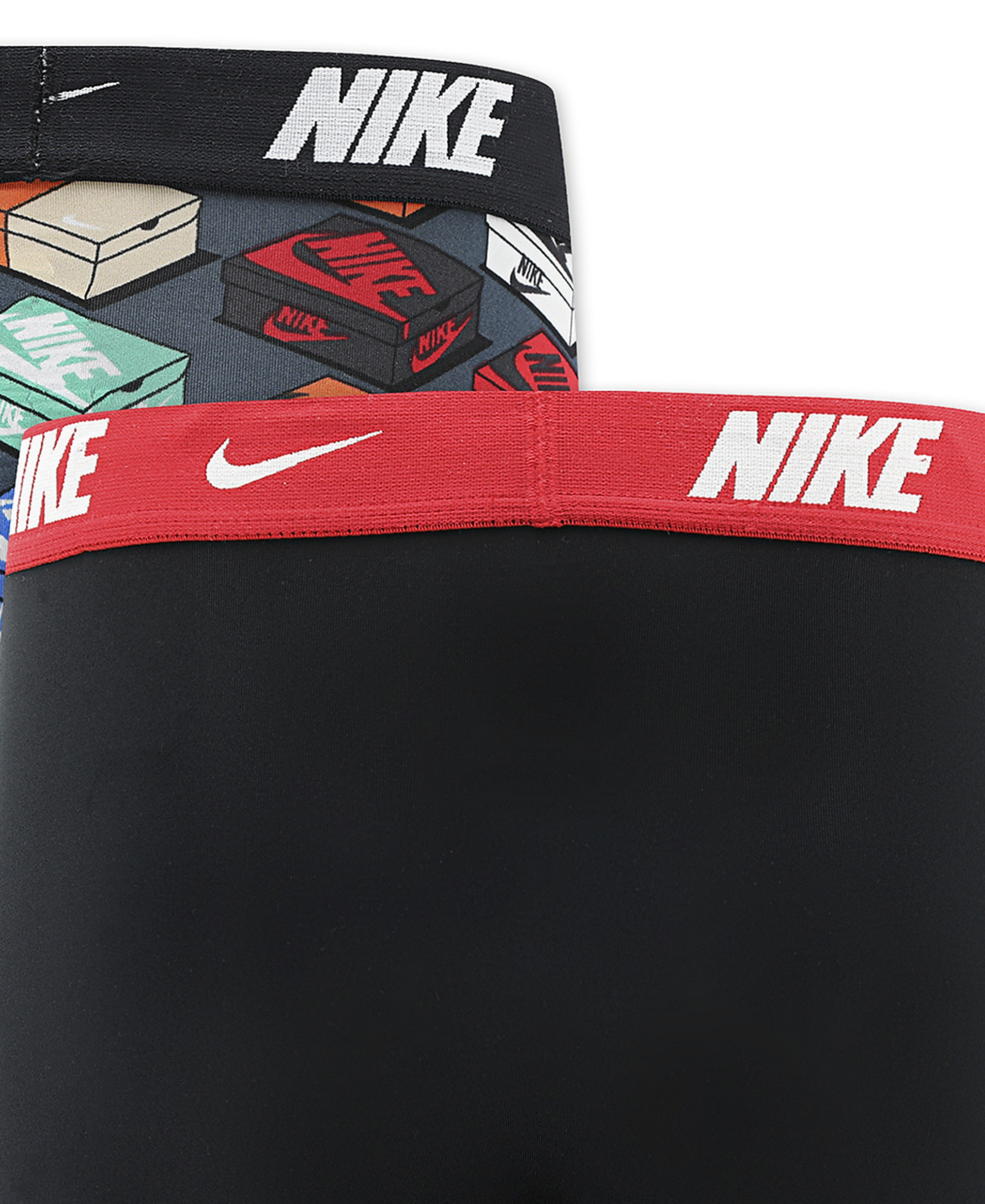 Nike Boys' 8-20 Printed Boxer Briefs, 2-Pack - Black/Multi