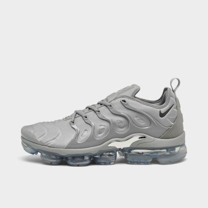 Men's Nike Air VaporMax Plus Running Shoes - Wolf Grey/Metallic Silver/Dark Grey