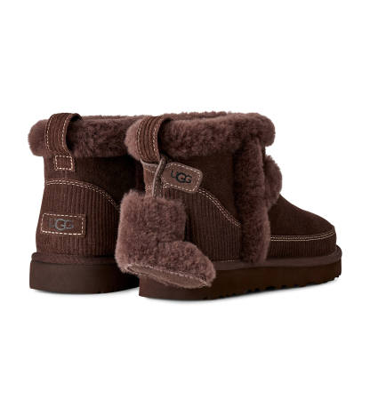 UGG® Women's Classic Mini Heritage Round Toe Booties - Burnt Cedar