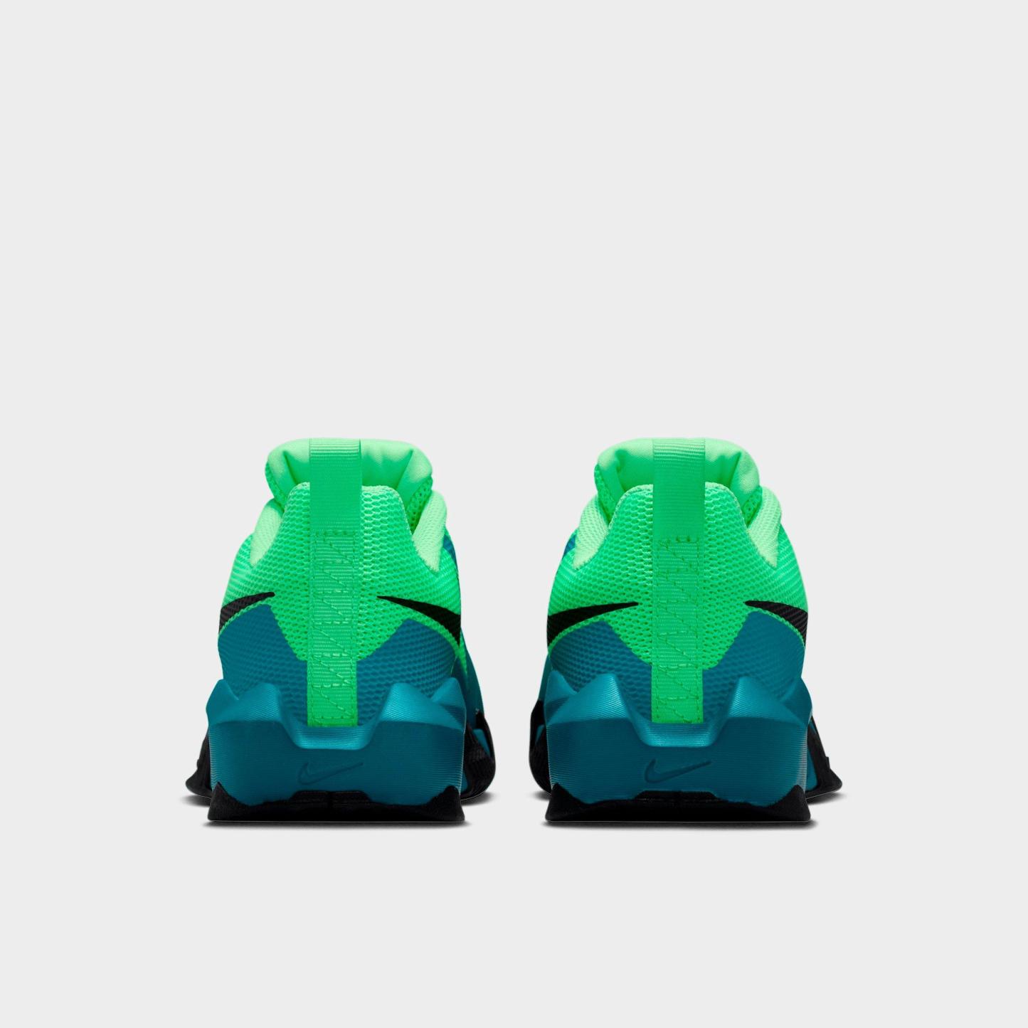 Big Kids' Nithtke S.T. Dynamite Basketball Shoes - Illusion Green/Bright Spruce/Energy/Black - Back view