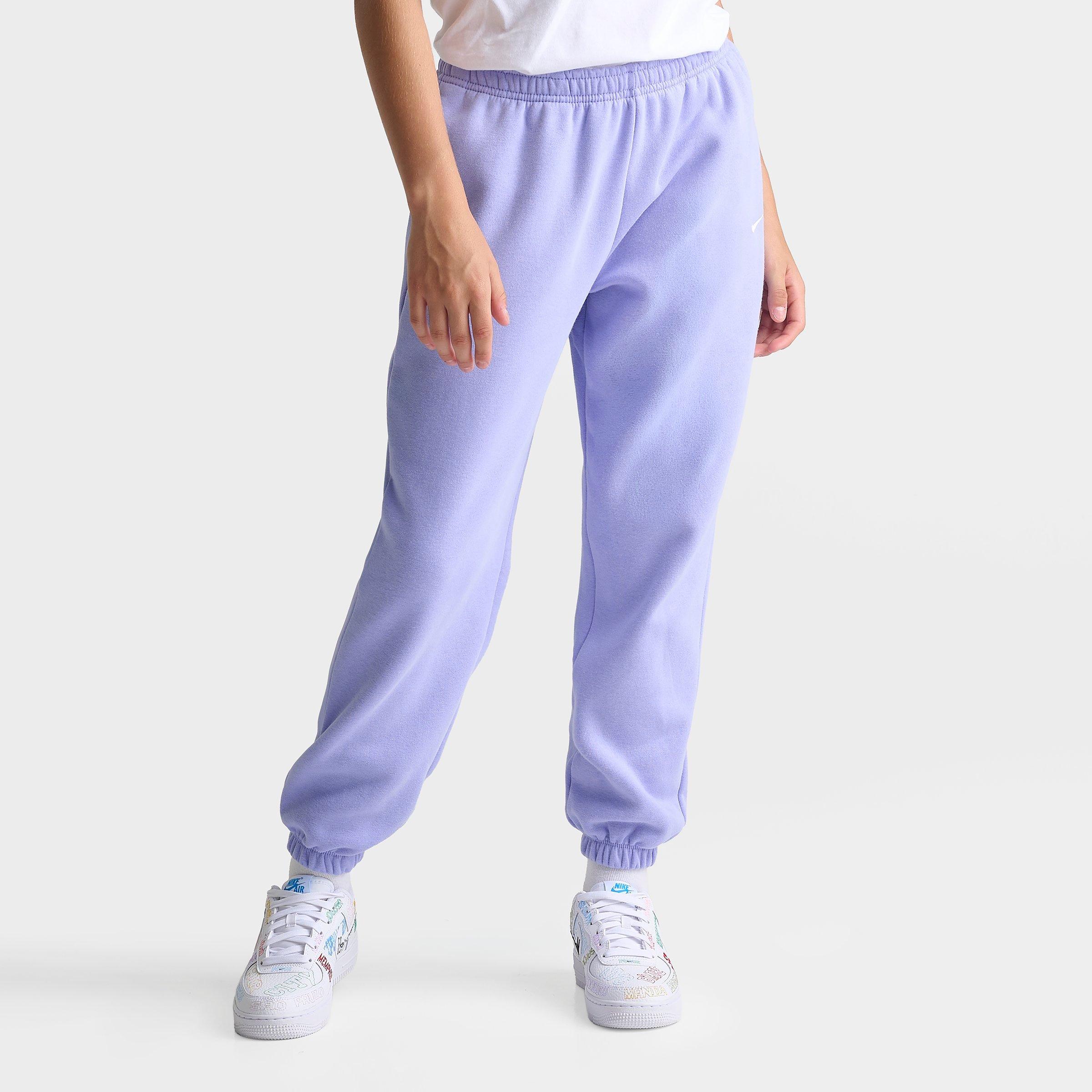 Girls' Big Kids' Nithtke Sportswear Studio Fleece Jogger Pants - Light Thistle/White
