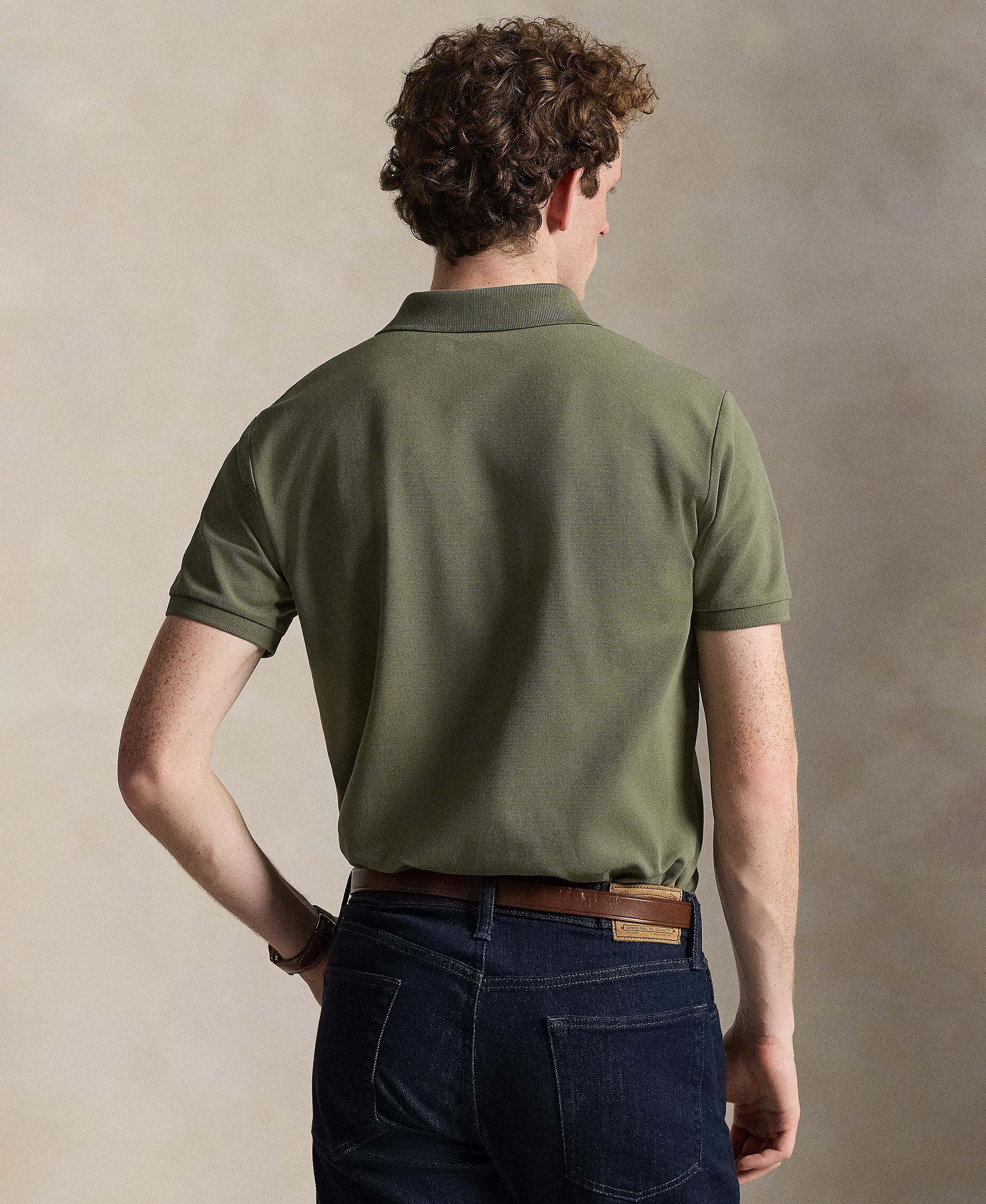 Polo Ralph Lauren Men's Classic-Fit Stretch Mesh Polo Shirt - Cruise Olive