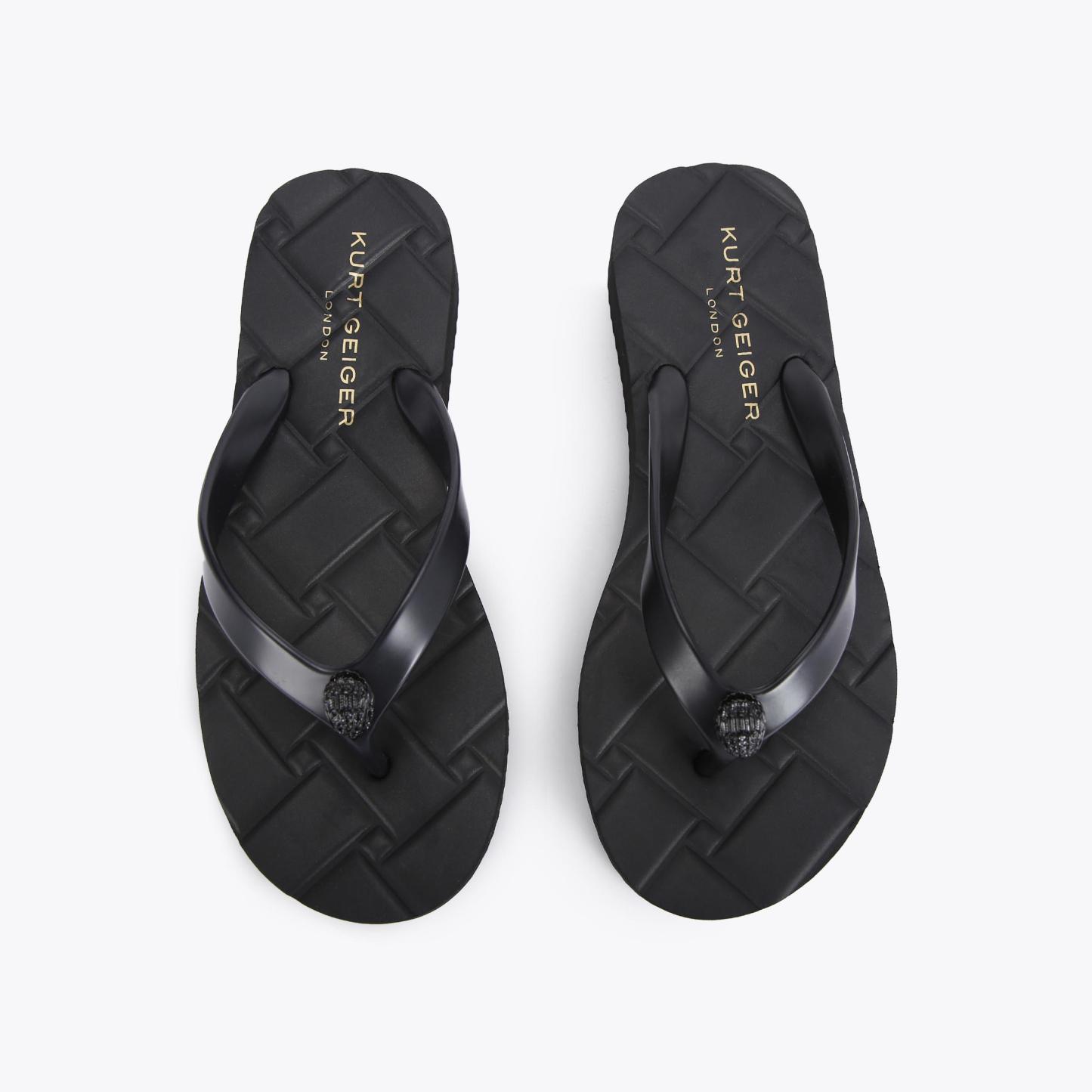 Kurt Geiger London Kensington Quilted Sandal - Black - view 3