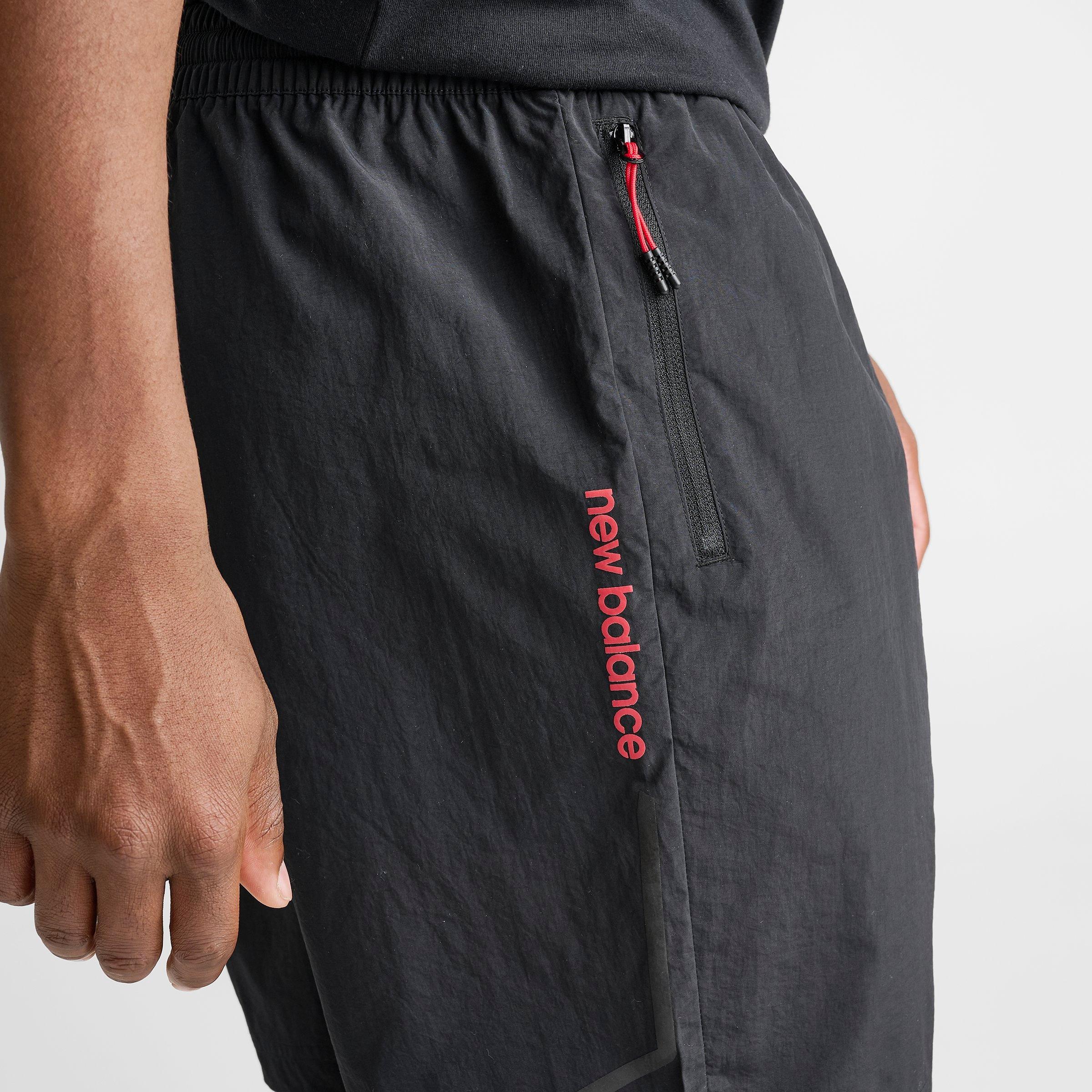 Men's New Balance Vision Woven Shorts - Black/Red - view 6