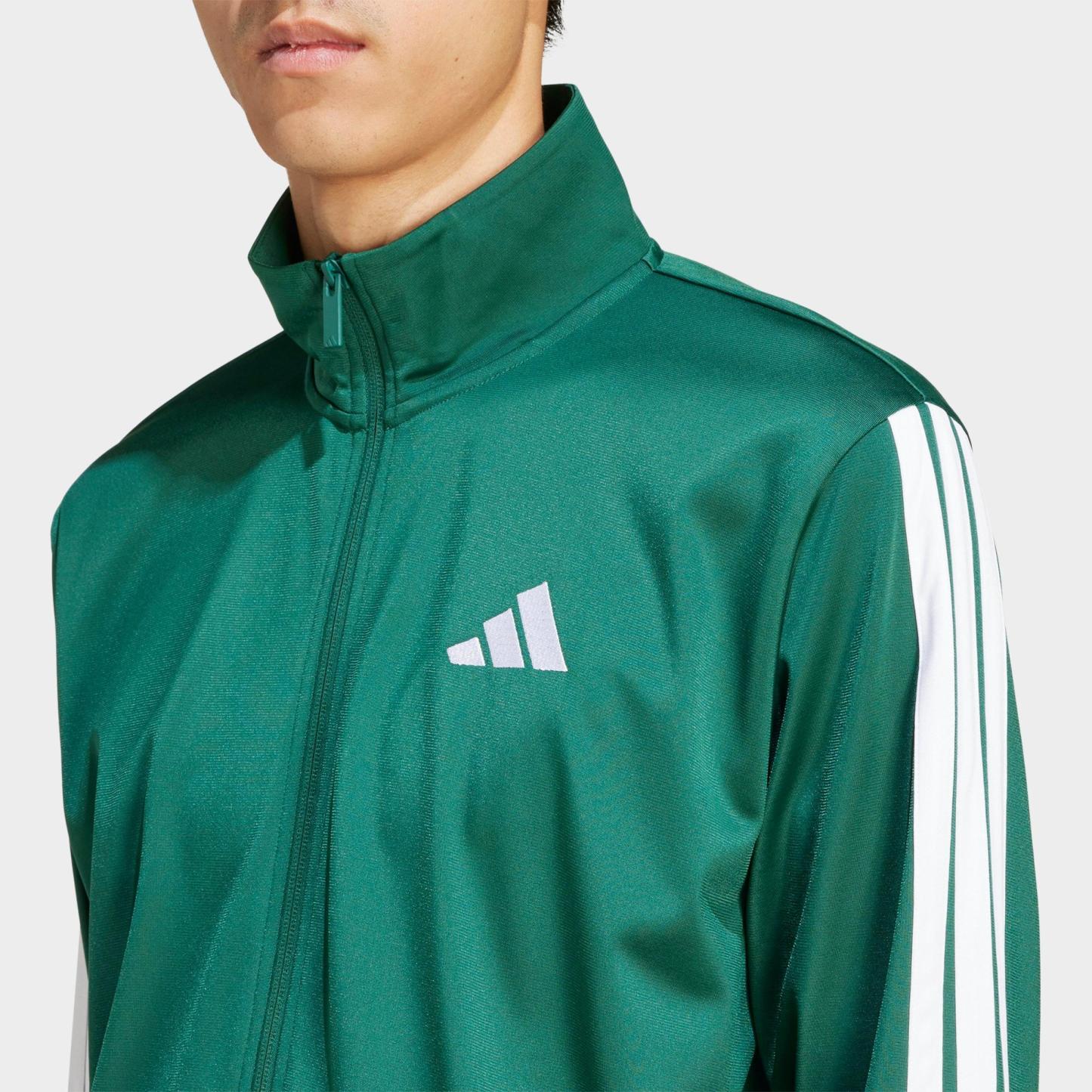 Men's adidas Dayready Full-Zip Track Jacket - Collegiate Green