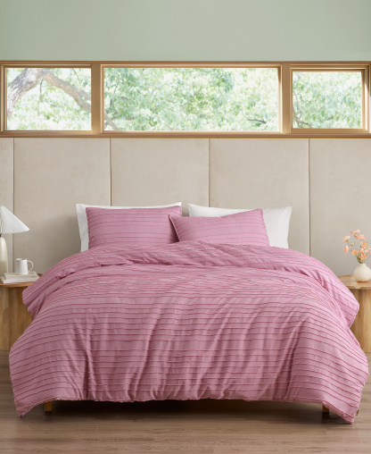 UGG® Devon Textured 2-Pc. Comforter Set, Twin/Twin XL - Dusty Orchid